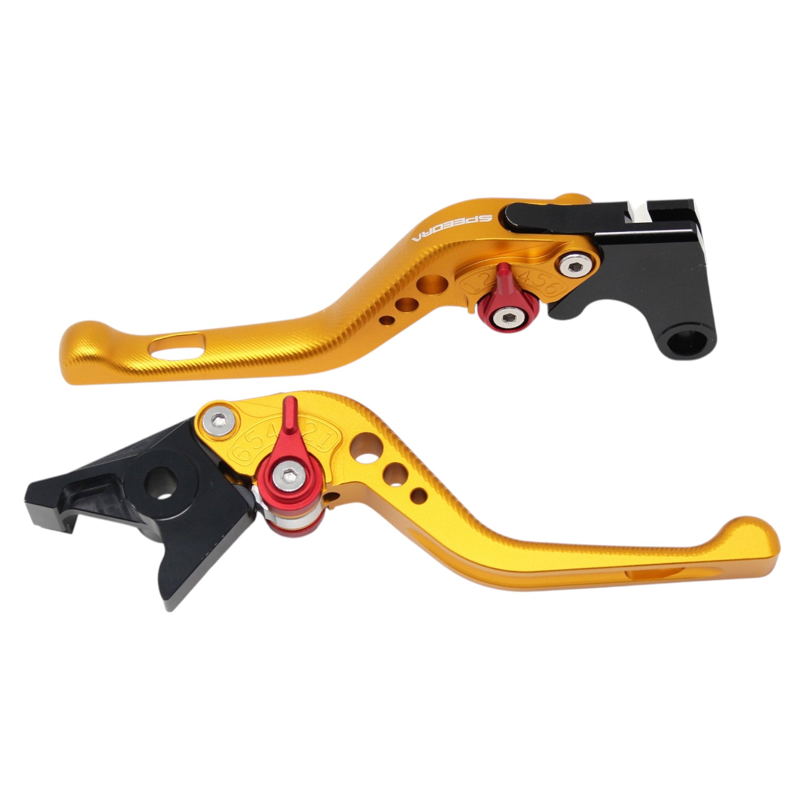 SPEEDRA アジャストレバー 3Dショート(レバー/マットゴールド アジャスター/マットシルバー) YAMAHA用 ..