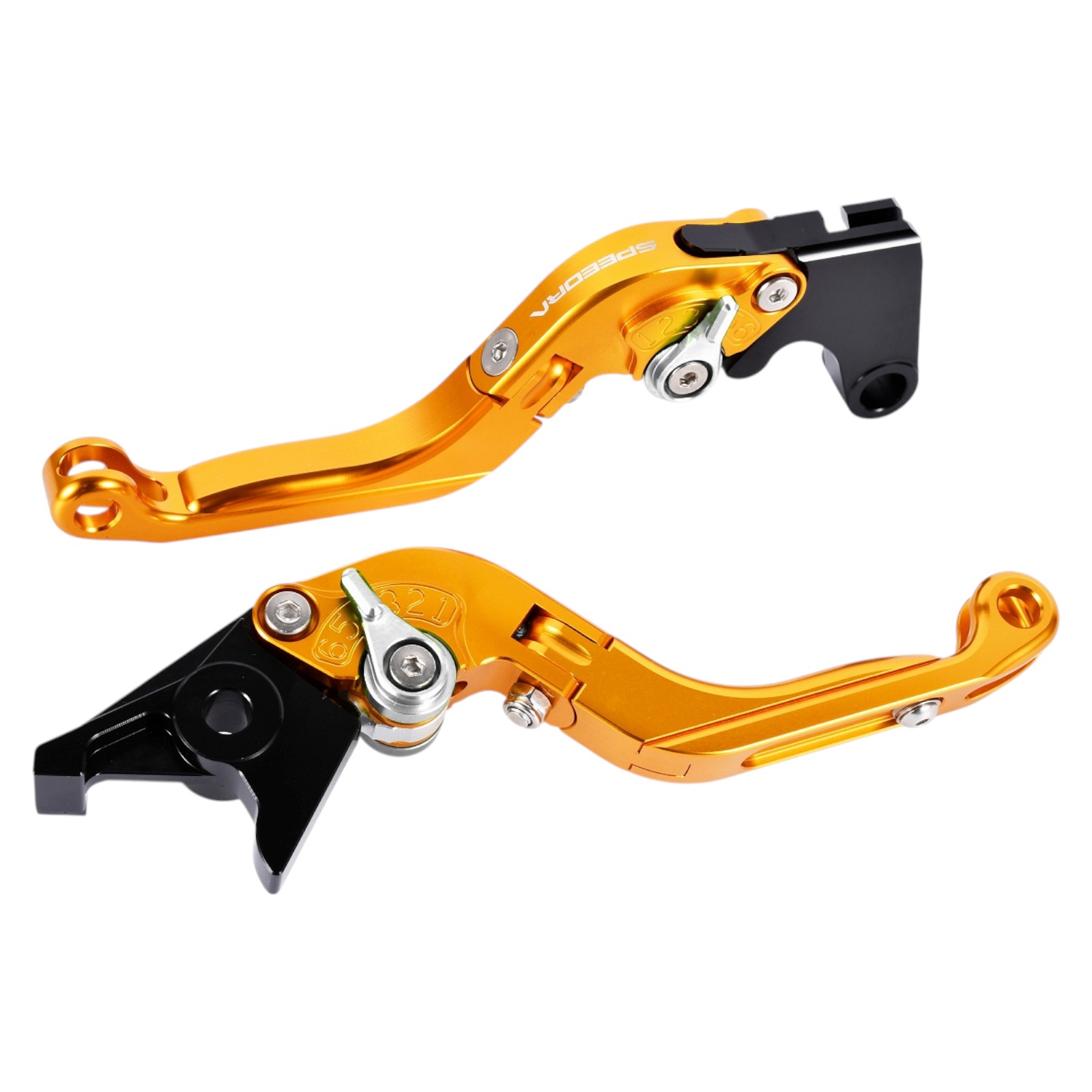 SPEEDRA アジャストレバー 可倒延長式(レバー/ゴールド アジャスター/シルバー エクステンション/レッ..