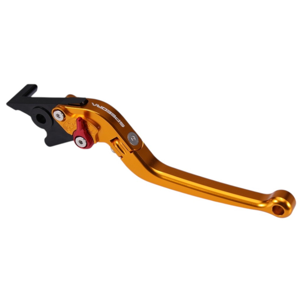 SPEEDRA(スピードラ) アジャストブレーキレバー スタンダード可倒式(レバー/ゴールド アジャスター/レッド) HONDA用 LVAG082GD-RD バイク