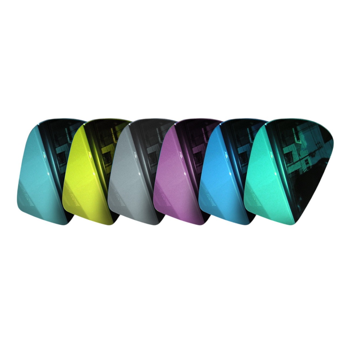 P&A International カラー広角ミラー BMW用 ブルー BM08-BL バイク