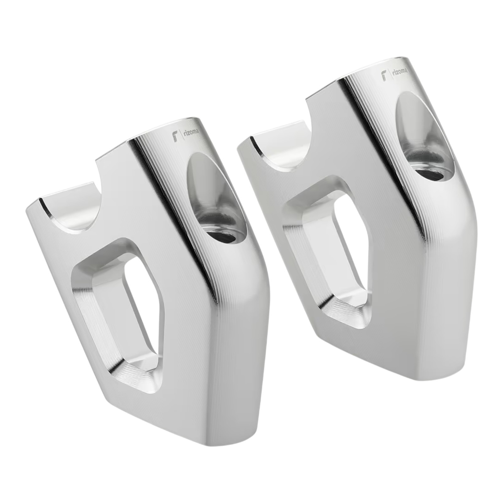 rezoma ハンドルアップセットバックキット シルバー AZ453A バイク ハンドルホルダー・ライザー・ポスト