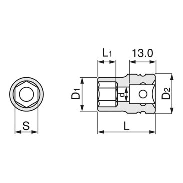 取寄 3NV-19 3NV-19 インパクトソケット TONE(トネ) 1個