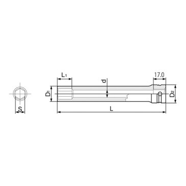 取寄 4NV-19L150 4NV-19L150 インパクトロングソケット TONE(トネ) 1個