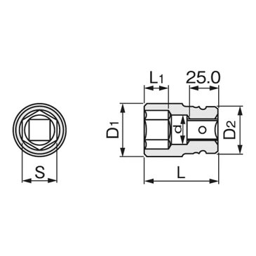 取寄 6NV-32 6NV-32 インパクトソケット TONE(トネ) 1個