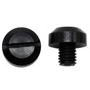 エナジープライス ミラーホールカバーキャップ 10mm 正/逆ネジセット ブラック バイク ミラーアダプター・ホルダー
