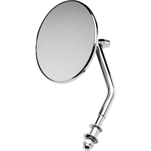 KUSTOM1 4インチカスタムラウンドミラー ハーレー 丸形 1個 左右 バイク