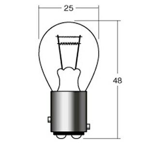 MH oCN EBJ[Ee[ 12V23/8W BAY15D bh 1P3410RE 1P3410 RE