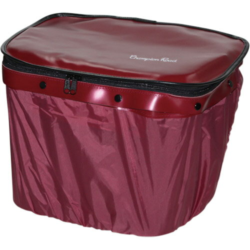 Y.S.S(横山サドルカバー商会) ひったくり防止前カゴカバー M ワインレッド 自転車 バスケットカバー