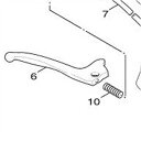 台湾ヤマハ純正 バイク ハンドル回り 【純正部品】ブレーキレバー 右 シグナスX SE12J/SE44J 5ML-H3912-00