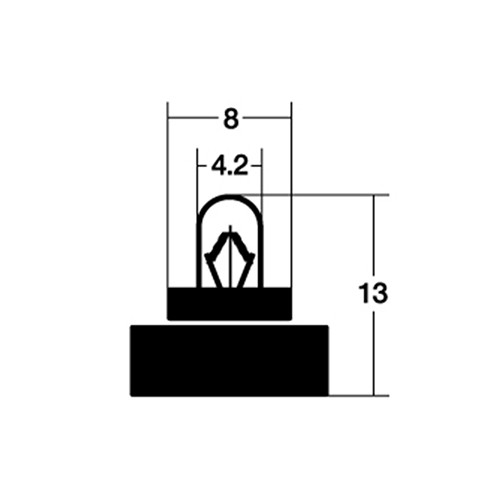 スタンレー(STANLEY) KT999 14V80mA 黒ゴムベース 自動車 電球