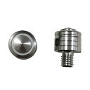 エナジープライス ミラーホールカバーキャップ 8mm 正・逆ネジセット シルバー バイク ミラーアダプター・ホルダー