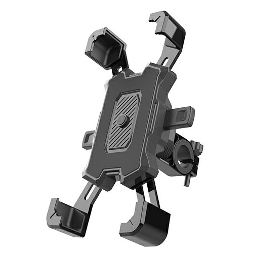 EnergyPrice(エナジープライス) スマホホルダー ワンタッチ式 4.5-7.0インチ対応 スマートフォンホルダー オートバイ 自転車 ブラック バイク