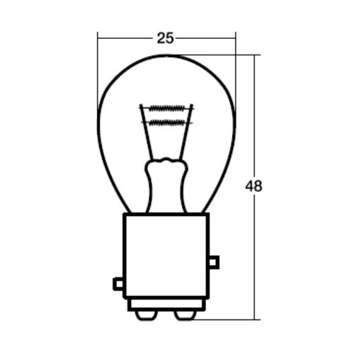 スタンレー(STANLEY) バイク ウィンカー・テール球 NO67 ブリスターパック12V18/5W