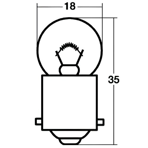 スタンレー(STANLEY) バイク ウィンカー テール球 ウィンカー球 A4125 12V10W MD50-1800010～ MD70-1800004～ MD90-1900006～