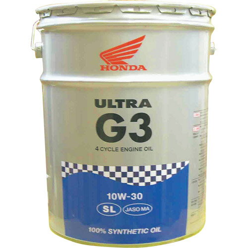 HONDA(ホンダ) バイク 4ストエンジンオイル 【純正部品】ウルトラG3オイル 10W-30 SL 20L 08234-99967