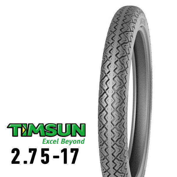 TIMSUN(ティムソン) バイク タイヤ TS677 2.75-17 4PR TT フロント/リア TS-677