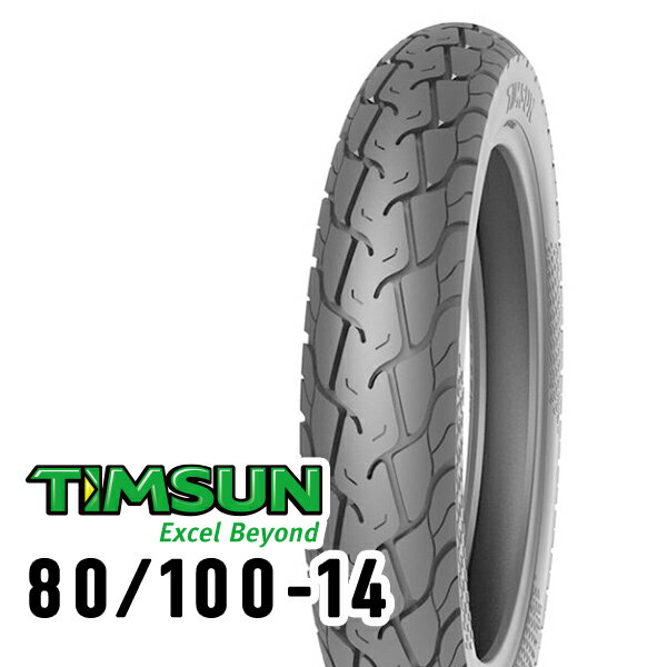 TIMSUN(ティムソン) バイク タイヤ TS647 80/100-14 49P TT リア TS-647
