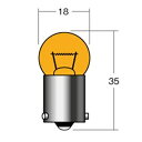 M&H(エムアンドエイチ) 12V10W BAU15S(角度ピン) オレンジ 1P5108U OR バイク ウィンカー・テール球