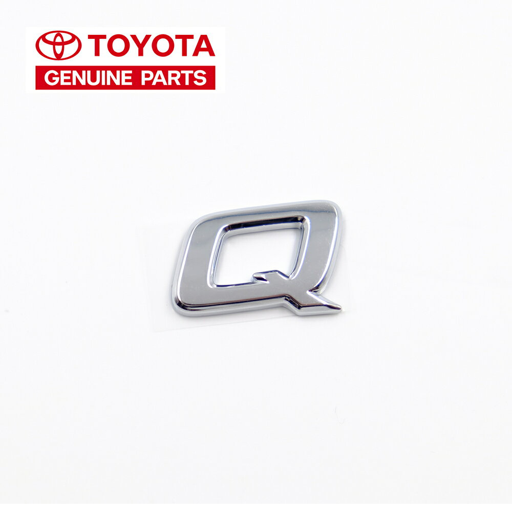 Q エンブレム トヨタ 純正 輸出仕様 縦 2.2cm x 横 3.5cm TOYOTA GENUINE PARTS クリックポスト送付