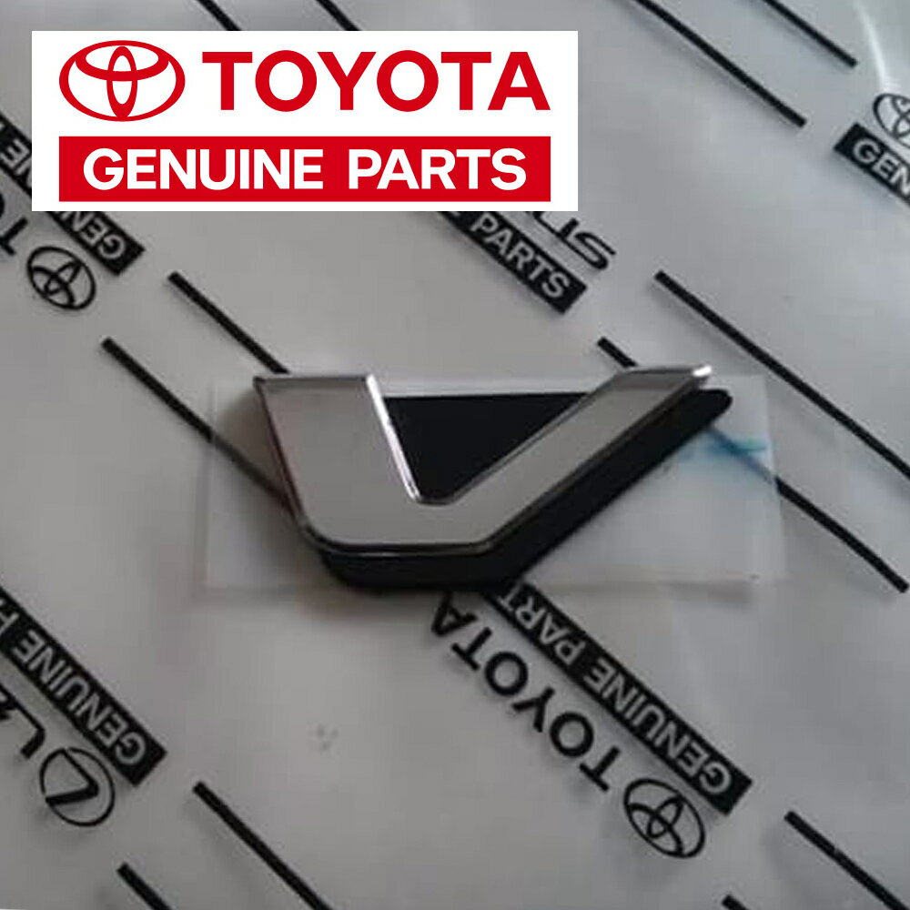 V エンブレム トヨタ 純正 輸出仕様 縦 2.8cm x 横 6.1cm TOYOTA GENUINE PARTS クリックポスト送付