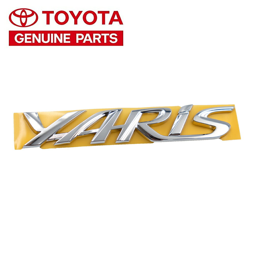 トヨタ 純正 YARIS エンブレム VITZ ヴィッツ TOYOTA 海外 輸出仕様 縦 2.5cm x 横 14.5cm TOYOTA GENUINE PARTS クリックポスト送付