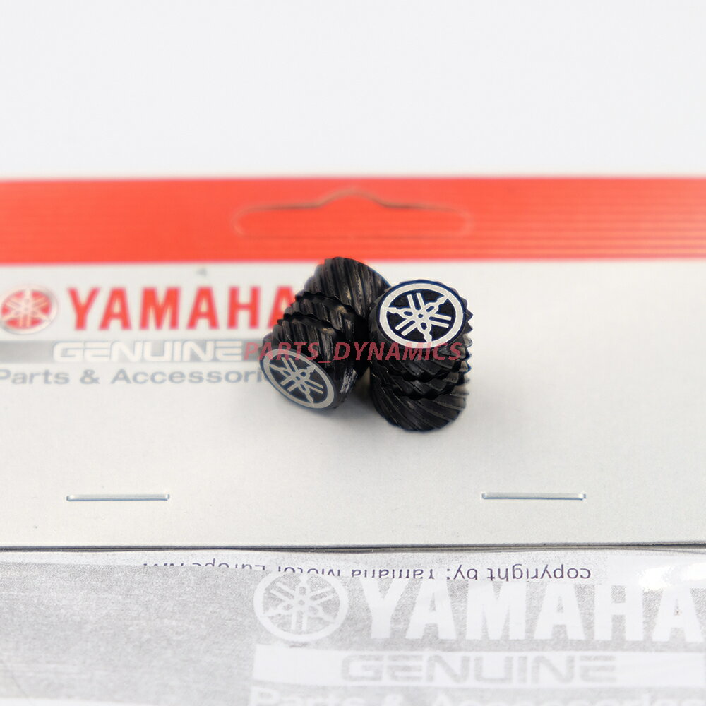 ヤマハ純正 音叉 エアーバルブキャップ Type3 ブラック アルミ 長さ 16mm x 外径 12.5mm YAMAHA GENUINE PARTS クリックポスト送付