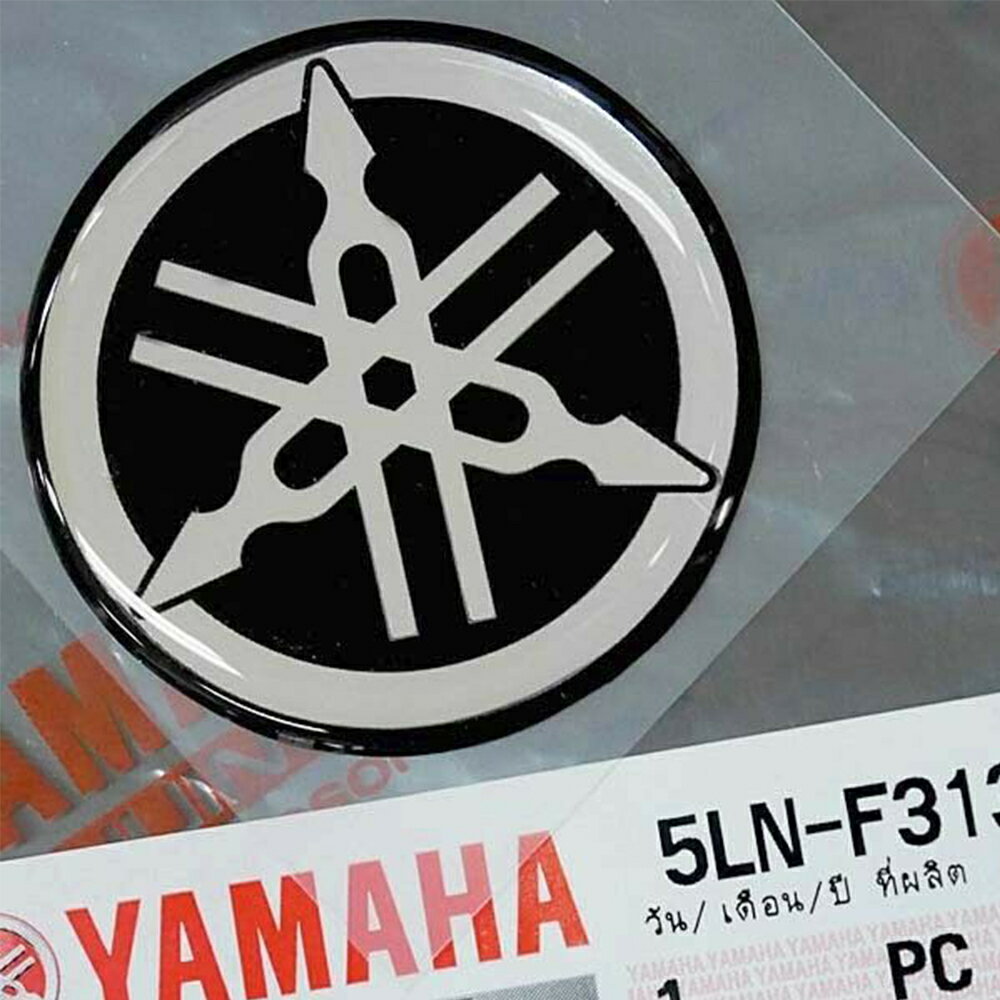 Emblems - ヤマハ純正 音叉 マーク エンブレム Tuning Folk 直径 40mm YAMAHA GENUINE PARTS クリックポスト送付