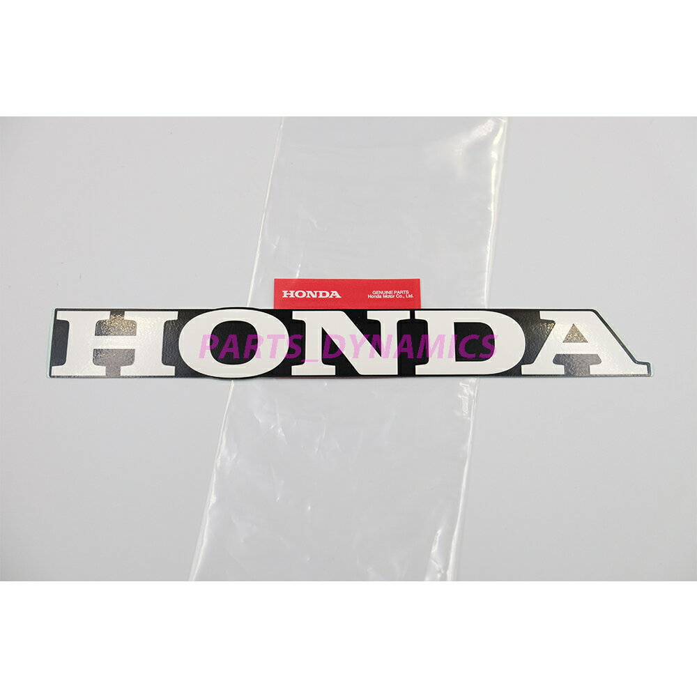 ホンダ純正 HONDA ステッカー ブラック x ホワイト 縦 3.5cm x 横 28cm HONDA GENUINE PARTS クリックポスト送付