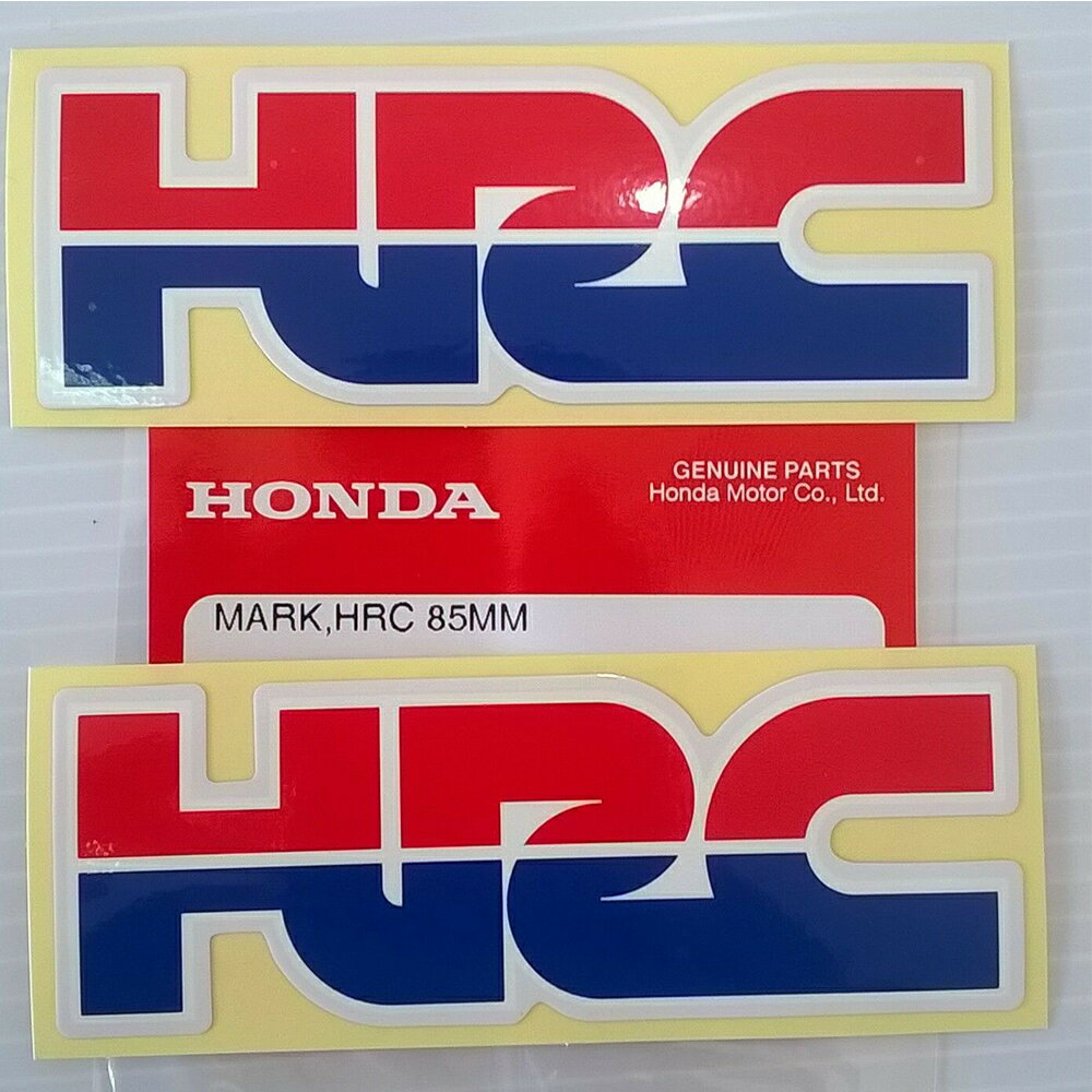 ֥ۥ HRC ƥå 2祻å  3.1cm x  8.7cm HONDA GENUINE PARTS åݥաפ򸫤