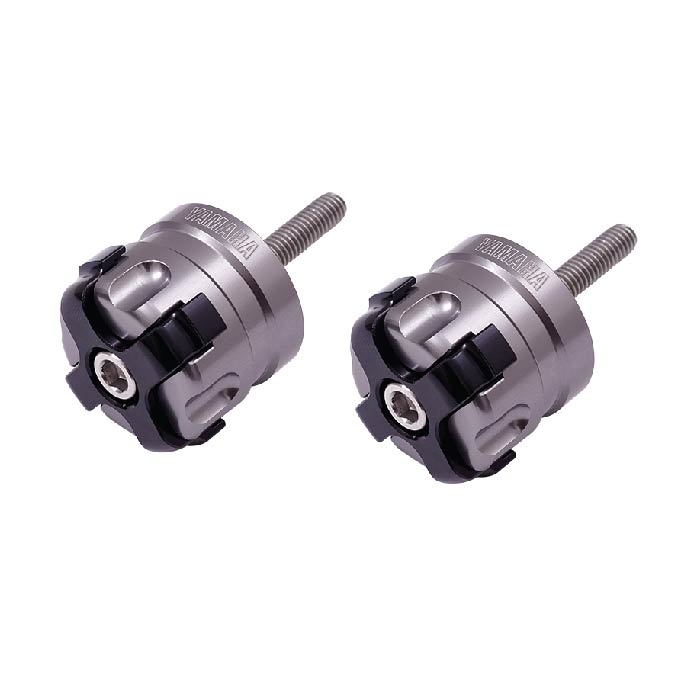 ヤマハ純正 XMAX グリップエンドキャップ 2個セット グレー x ブラック 海外 ヤマハ純正 YAMAHA GENUINE PARTS