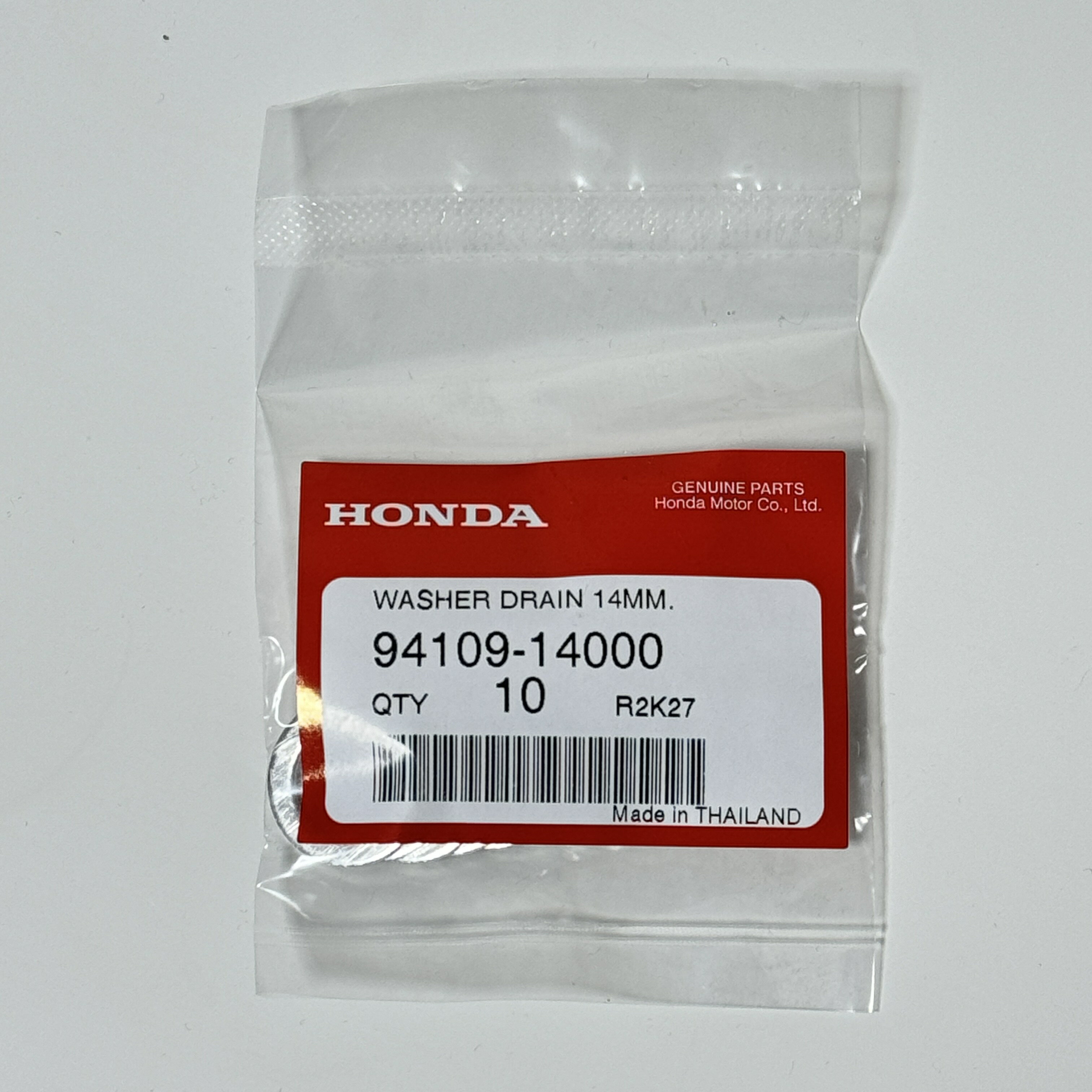 ホンダ純正 94109-14000 10個セット 14MM ドレインパッキン ドレインコック ワッシャー HONDA GENUINE PARTS