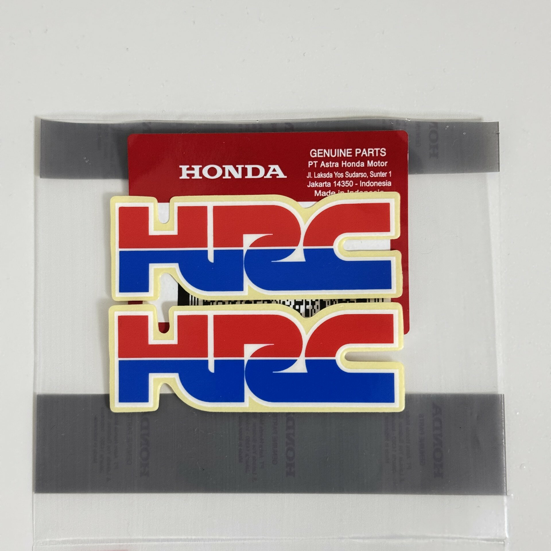 Rakuten - ホンダ 純正 HRC ステッカー 2枚セット 縦 3.8cm x 横 2.3cm HONDA GENUINE PARTS