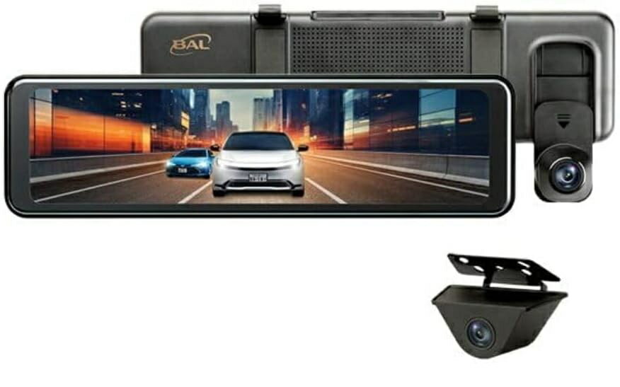 大橋産業 前後録画ドライブレコーダーミラー バルーチェ3 5710(1セット)