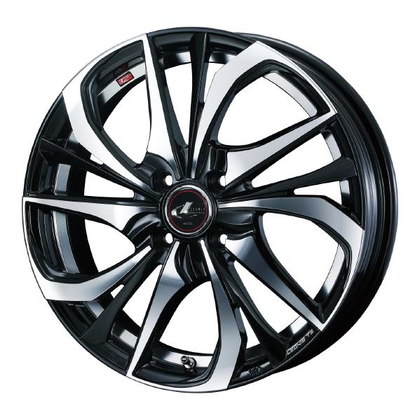 Weds LEONIS TE 15インチ 4H PCD100 5.5J +43 PBMC 4本 38743