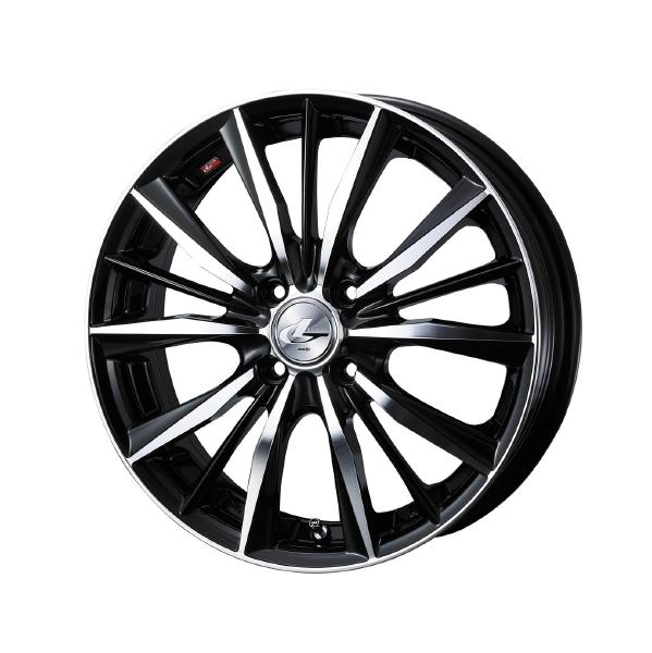 Weds LEONIS VX 15インチ 4H PCD100 4.5J +45 BKMC 4本 33235