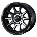 WEDS ADVENTURE MUD VANCE 06 17インチ 6H PCD139.7 6.5J +38 MAT BLACK POLISH 4本 39823(2)