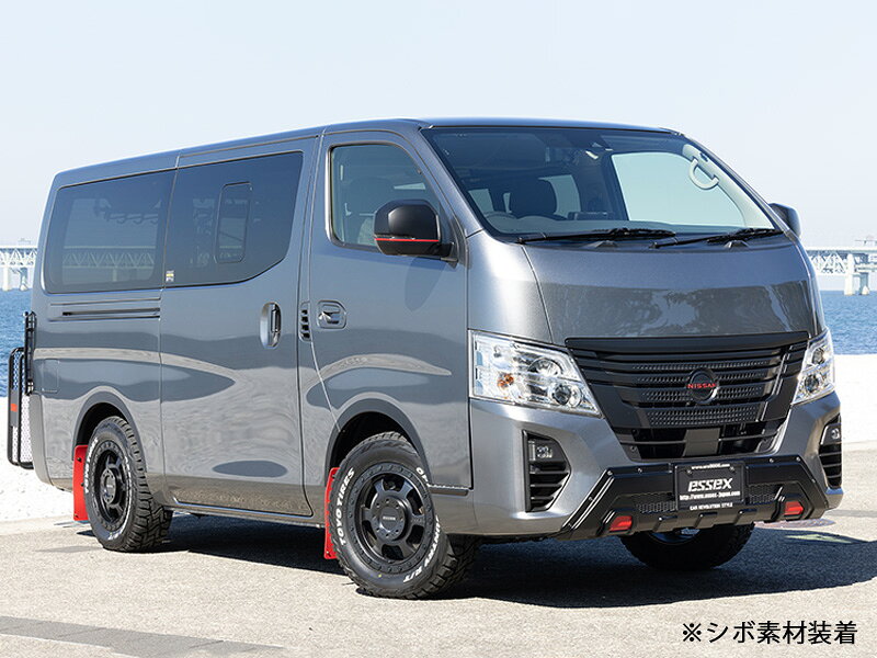 少しはみ出したタイヤをカバーする事ができる。車検対応　キャラバン用 リーガルフェンダー ■リーガルとは合法的という意味です。 ■なぜ合法なの?通常4ナンバーにオーバーフェンダ—を取付する場合、片側9mmまででないと1ナンバーになると言われています。その理由は、ナローボディは「全幅1690mm」で、1710mmになると1ナンバーになってしまいます。その為、オーバーフェンダーを取付し全幅が+20mm以内なら4ナンバーなので、9mm×2(両側)=18mmでOK。 ■商品サイズ出幅はフロント・リアともに6mm。更に20mmダウンフェンダーの為、ローダウンの視覚効果もあり!! ■取付方法フロント4ピース・リア2ピースの6ピース構成です。取り付けは付属の両面テープ・ビス&ステー留めです。 ※タッピングビスにて穴開け作業が必要です。3.2?ドリルをご用意お願いします。・商品画像はイメージです・適合情報や詳細が変更になっている場合がございますので、ご注文前に必ずメーカー公式ホームページ等でご確認ください