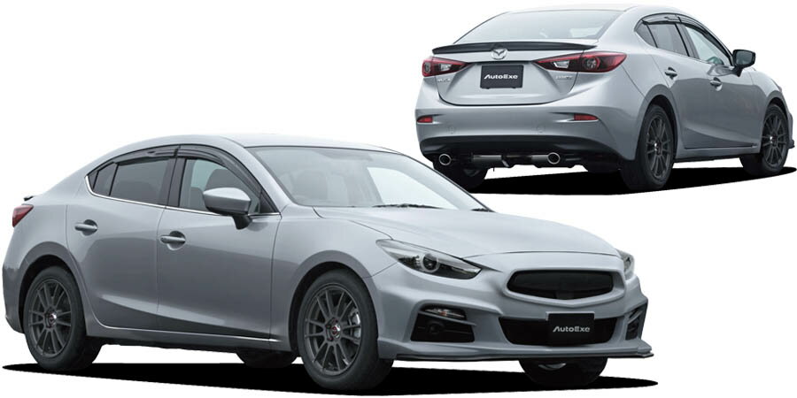 オートエクゼ アクセラ BM・BY 後期 フロントバンパー&グリル（LEDデイタイムランプ付属） MBM2F00