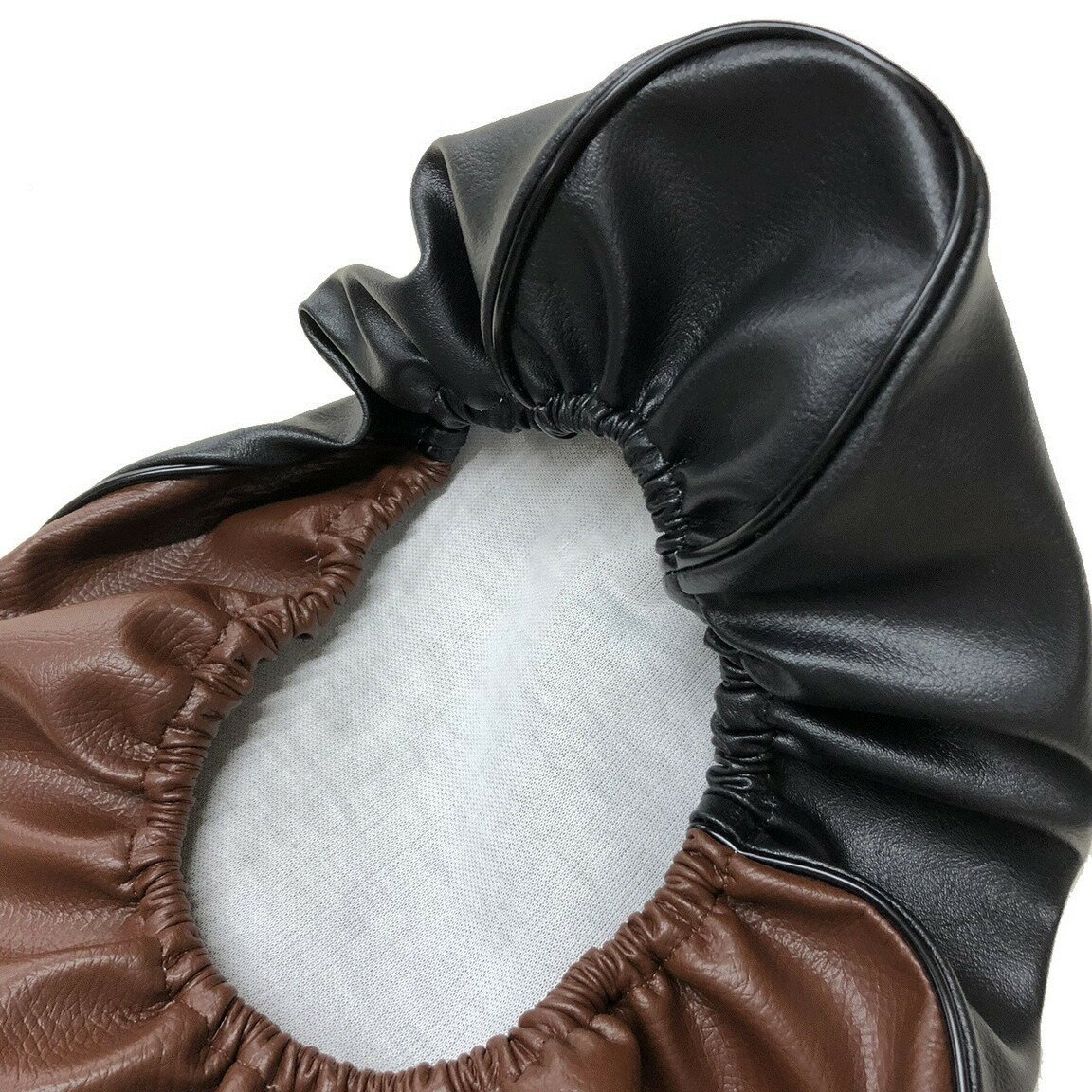 日本製シートカバー/リトルカブ(C50)【黒/茶】(被せ)HONDA(ホンダ)