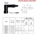 LD05F プラグキャップ 黒 8363 エヌジーケースパークプラグ