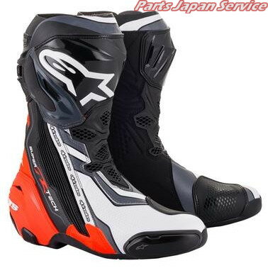 SUPERTECH-R V2 BOOT [1329 BLACK RED FLUO WHITE GRAY] 41 2220021 アルパインスターズ