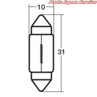 A3173B 12V8W T10X31 S8.5/8.5 電球 スタンレー