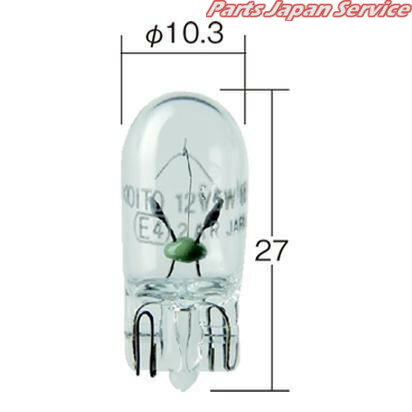 1581 12V3.4W W2.1×9.5d T10電球 コイト