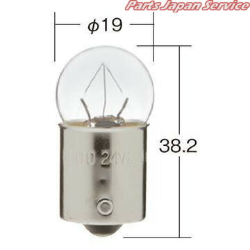 3640 24V12W BA15s G18電球 コイト