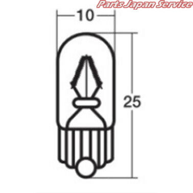 WB125 12V3.4W T10 W2.1X9.5d ウエッジB スタンレー