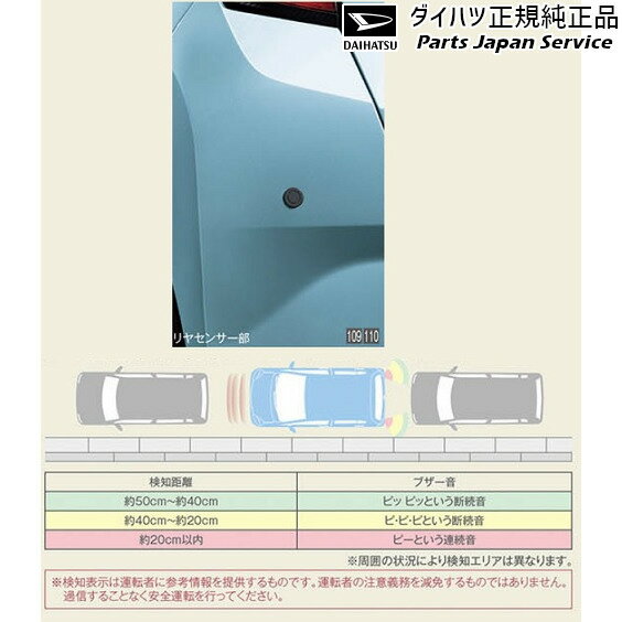 LA350S系ミラ イース 110.コーナーセンサー(リヤ) 08502-K2029 MIRA DAIHATSU