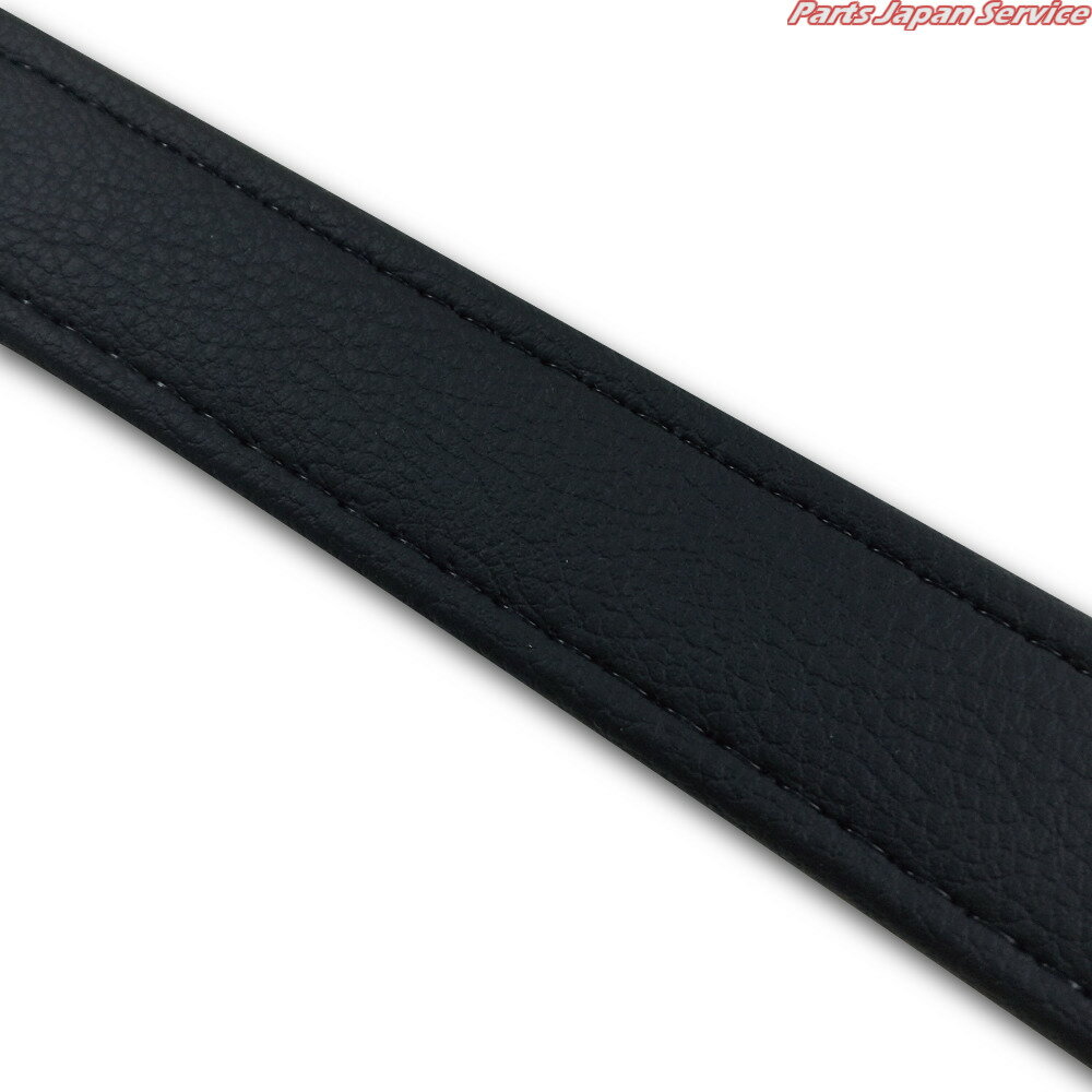 汎用レザーベルト(タンデムベルト)/汎用レザーベルト(タンデムベルト等)/カラー：黒/ステッチ：透明/長..