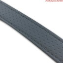 汎用レザーベルト(タンデムベルト)/汎用レザーベルト(タンデムベルト等)/カラー:エンボスグレー/ステッチ:透明/長さ:82cm/幅:2.5cm