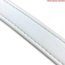 汎用レザーベルト(タンデムベルト)/汎用レザーベルト(タンデムベルト等)/カラー:白/ステッチ:透明/長さ:84cm/幅:2.5cm