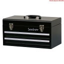 ベアリング式ツールケース2段引出し黒 S-A302BL